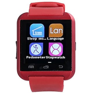 Foto 2 | Smart Watch Fralugio U8 Notificaciones Altavoz Micrófono y Notificaciones color Rojo