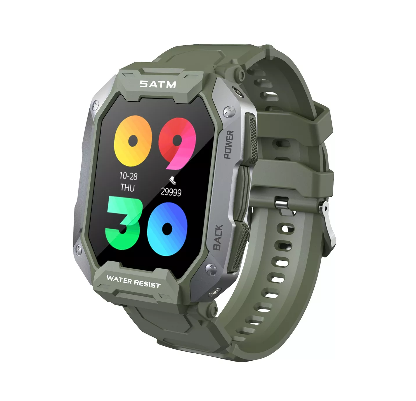 Foto 2 pulgar | Reloj Inteligente Belug Bluetooth 5atm Impermeable color Verde