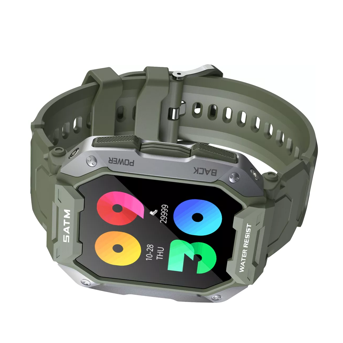 Foto 6 pulgar | Reloj Inteligente Belug Bluetooth 5atm Impermeable color Verde