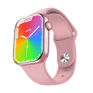 Foto 1 | Smartwatch Fralugio Hw7 Max Notificaciones de Redes Sociales color Rosa