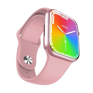 Foto 4 | Smartwatch Fralugio Hw7 Max Notificaciones de Redes Sociales color Rosa