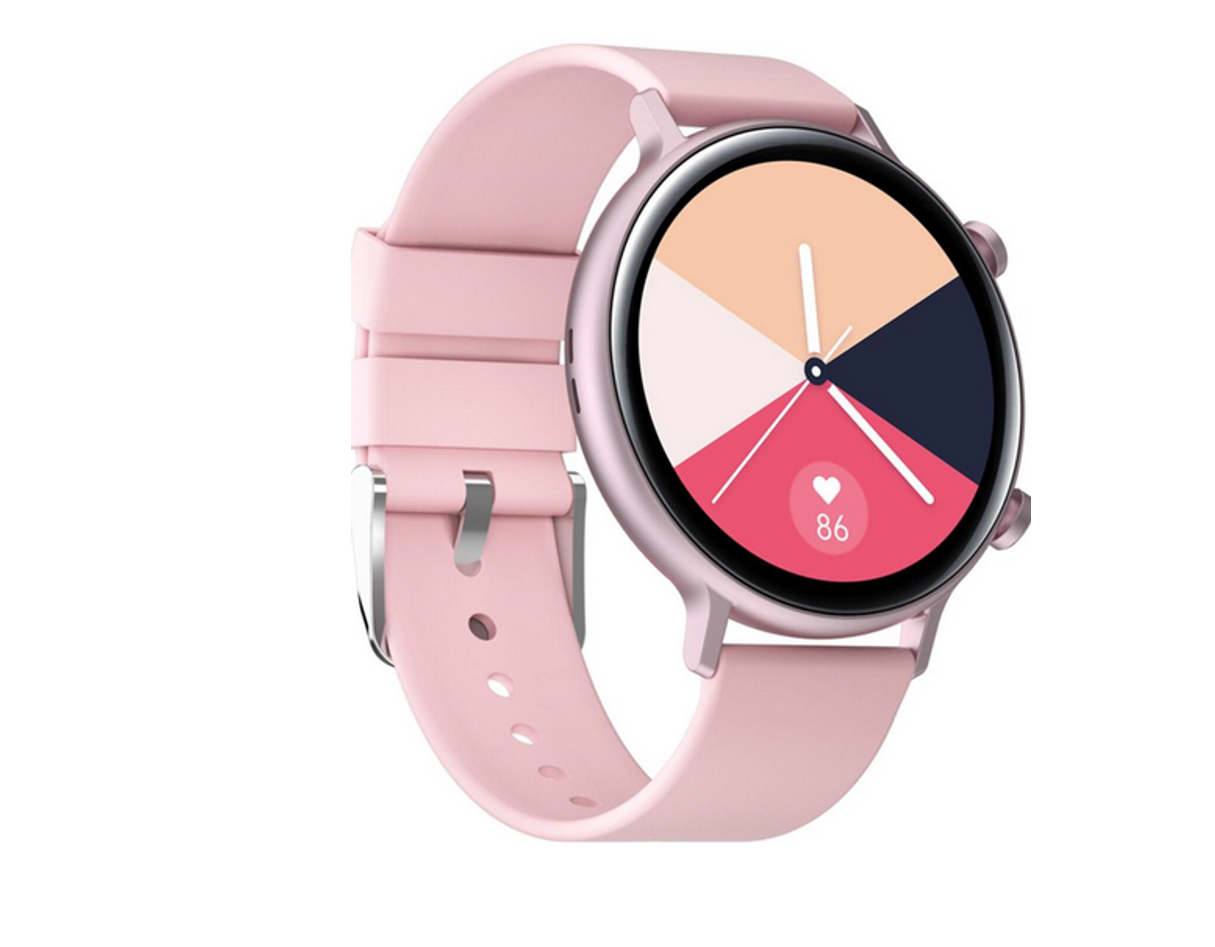 Foto 2 pulgar | Smartwatch Fralugio Gw33  color Rosa Notificaciones Redes Sociales