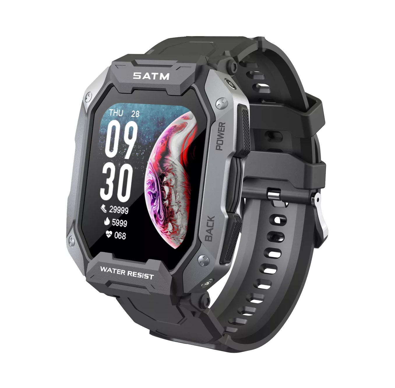 Foto 2 pulgar | Reloj Inteligente Belug Bluetooth 5atm Impermeable color Negro