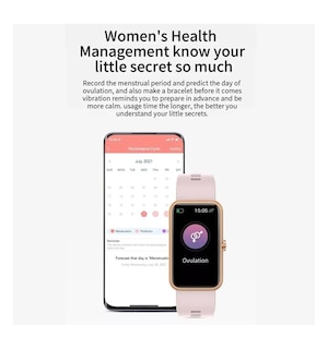 Foto 5 | Smartwatch Fralugio Ml4 Full Touch color Rosa