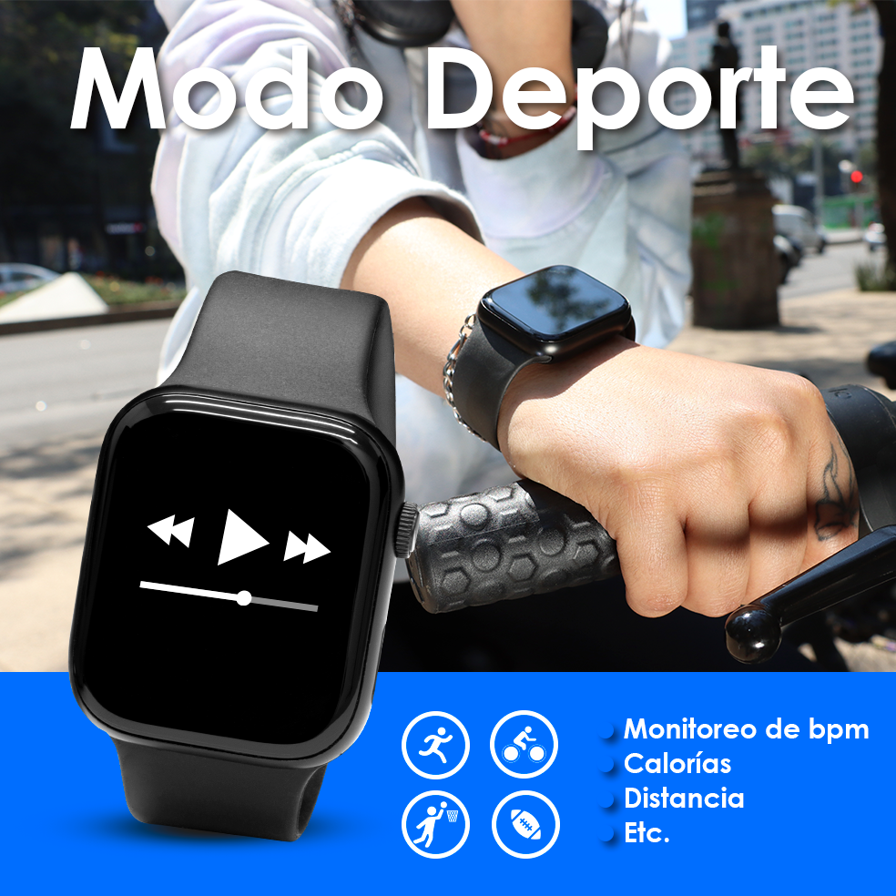 Foto 4 pulgar | Smartwatch Starket Sk-1005-n Bluetooth color Negro