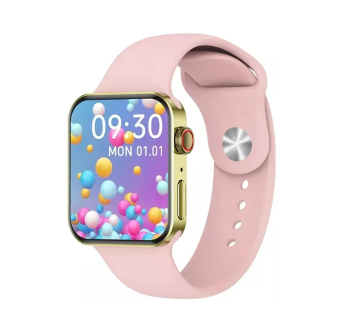 Foto 2 pulgar | Smartwatch Fralugio N8 Max Full Touch Nfc Rosa