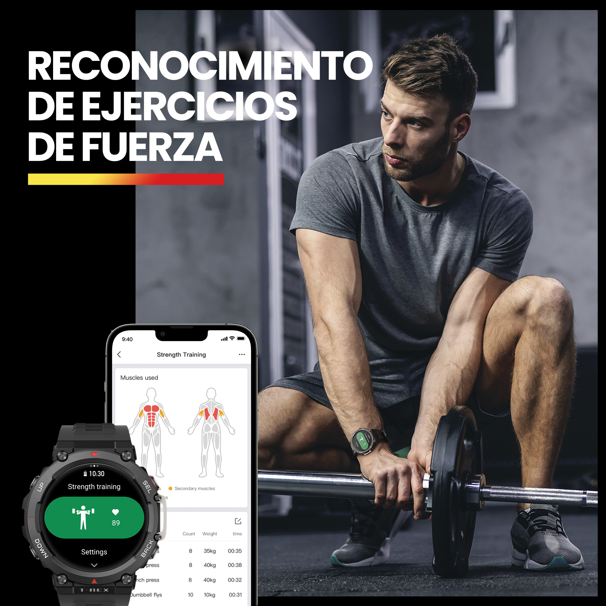 Foto 8 pulgar | Smartwatch Amazfit T Rex 2 con Gps Autonomía 24 Días color Beige