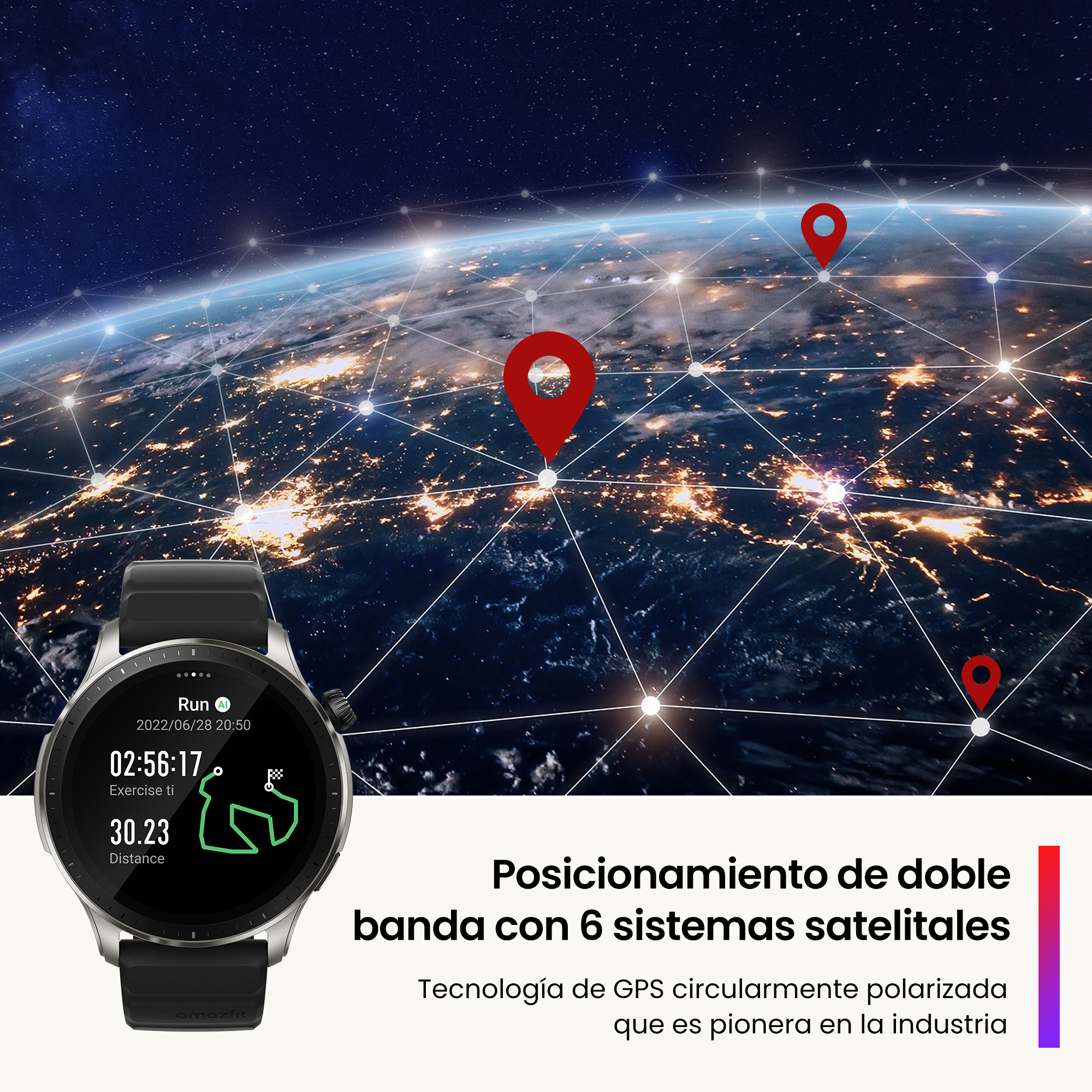 Foto 3 pulgar | Smartwatch Amazfit Gtr 4 con Gps Amazon Alexa Autonomía 14 Días color Negro