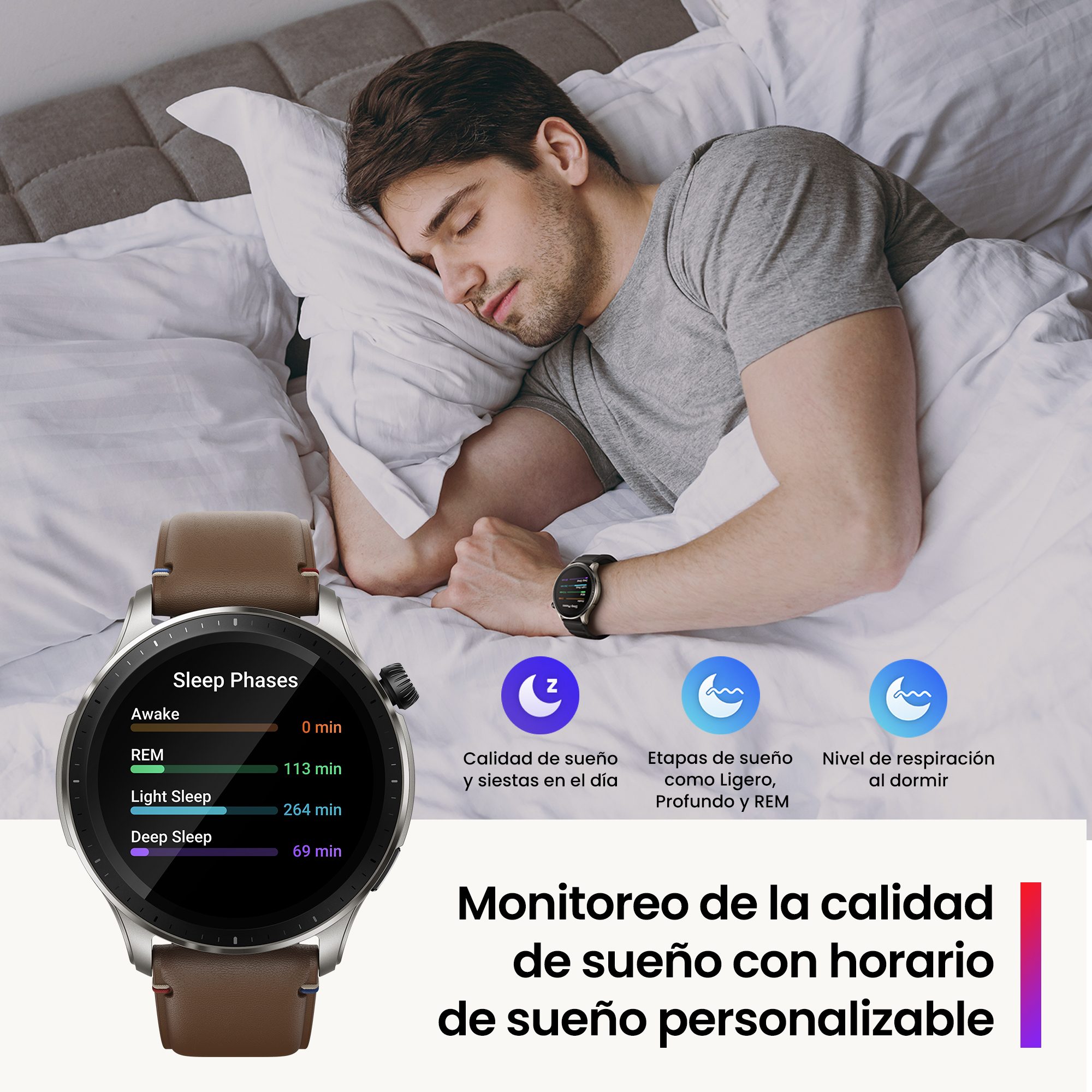 Foto 7 pulgar | Smartwatch Amazfit Gtr 4 con Gps Amazon Alexa Autonomía 14 Días color Negro