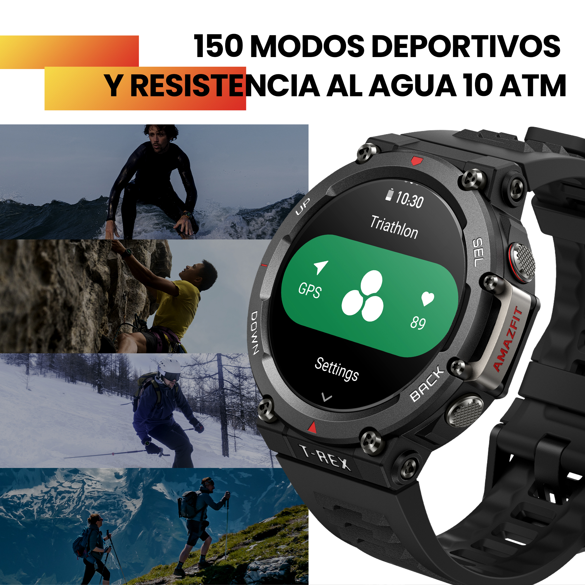 Foto 4 pulgar | Smartwatch Amazfit T Rex 2 con Gps Autonomía 24 Días color Verde