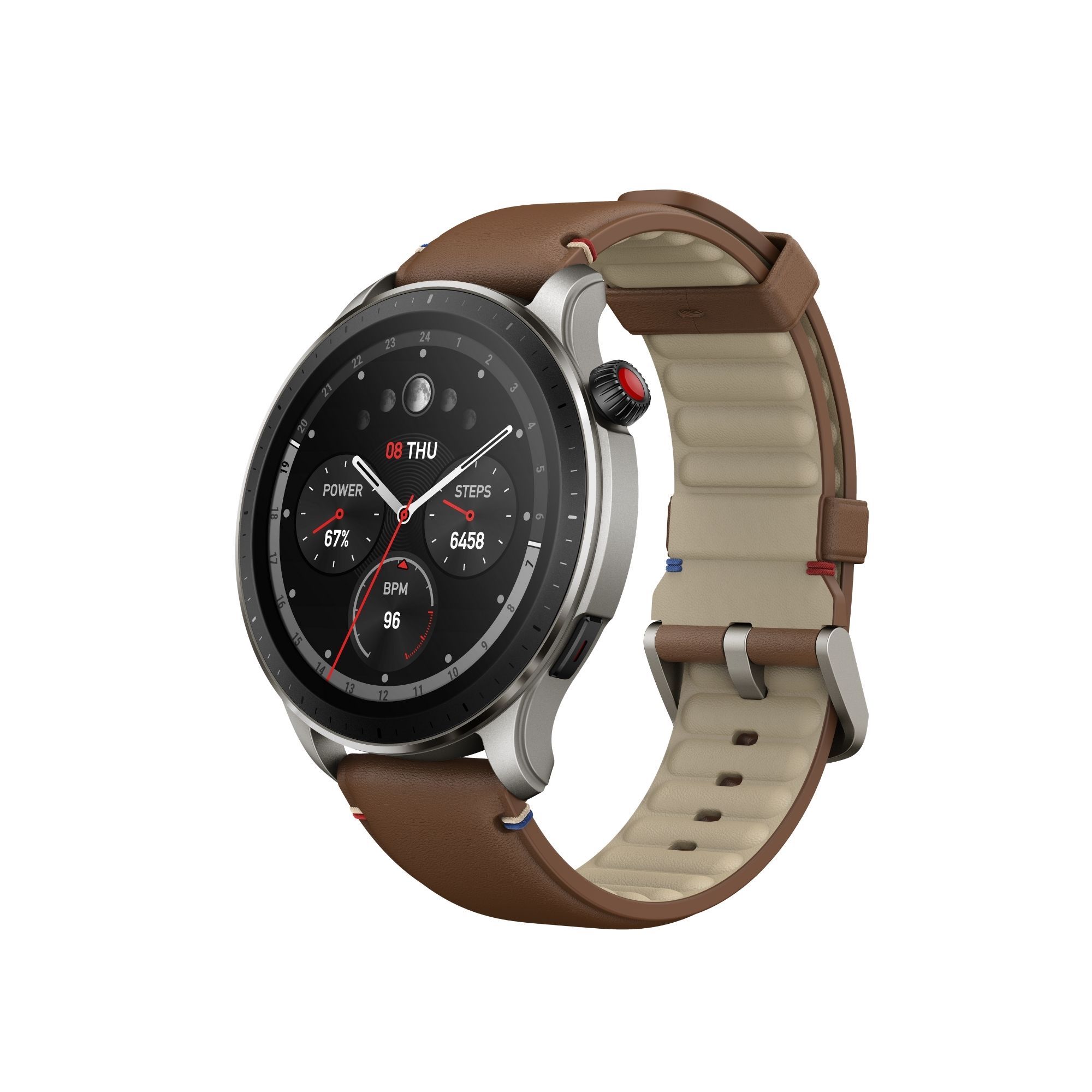 Smartwatch Amazfit Gtr 4 con Gps Amazon Alexa Autonomía 14 Días color Café