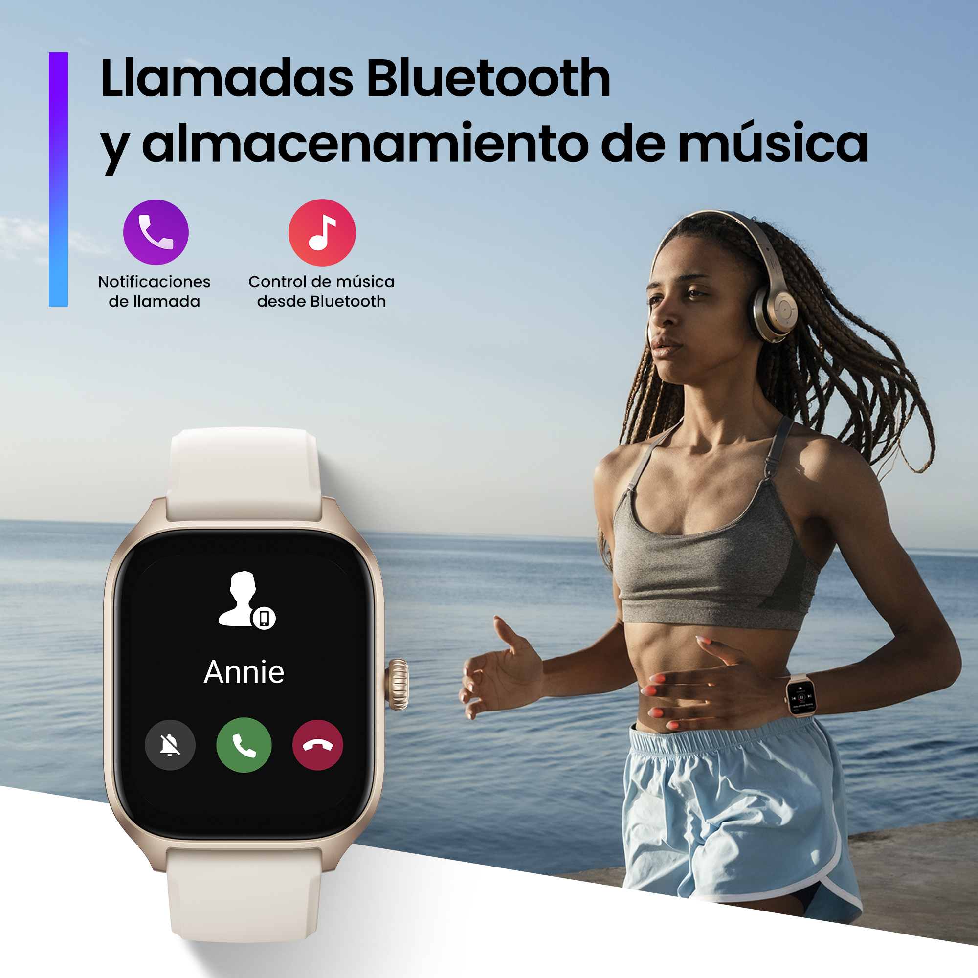 Foto 4 pulgar | Smartwatch Amazfit Gts 4 con Gps Amazon Alexa Autonomía color Rosa