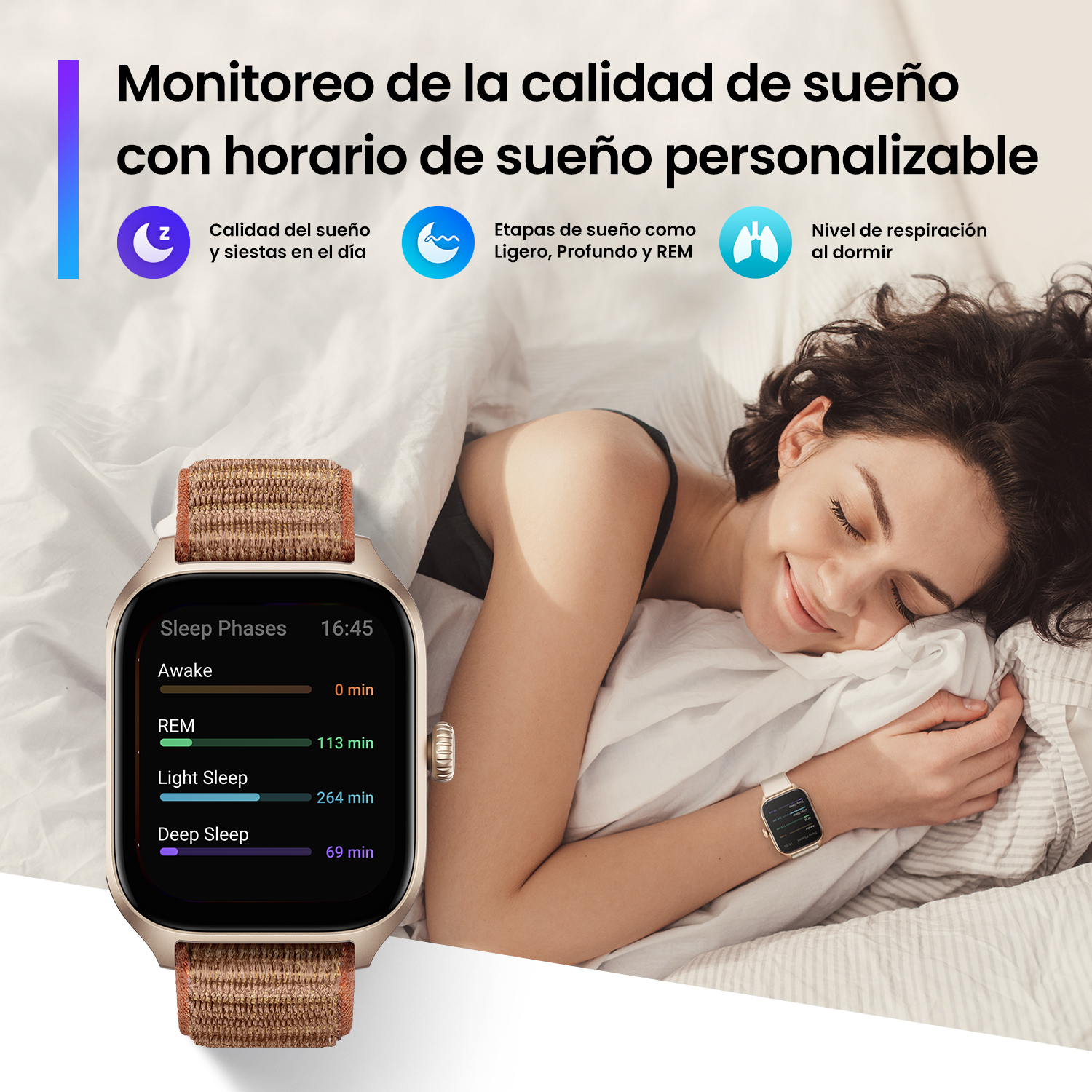 Foto 8 pulgar | Smartwatch Amazfit Gts 4 con Gps Amazon Alexa Autonomía color Rosa