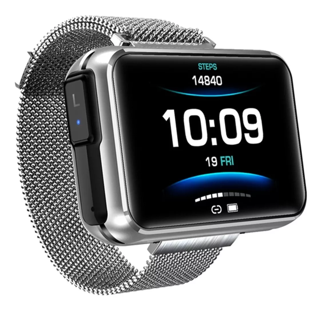 Foto 2 pulgar | Smartwatch Fralugio 2 En 1 T91 Con Audífonos Tws Wireless 1.4 Plata
