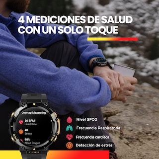 Foto 2 | Smartwatch Amazfit T Rex 2 con GPS Autonomía 24 Días Negro