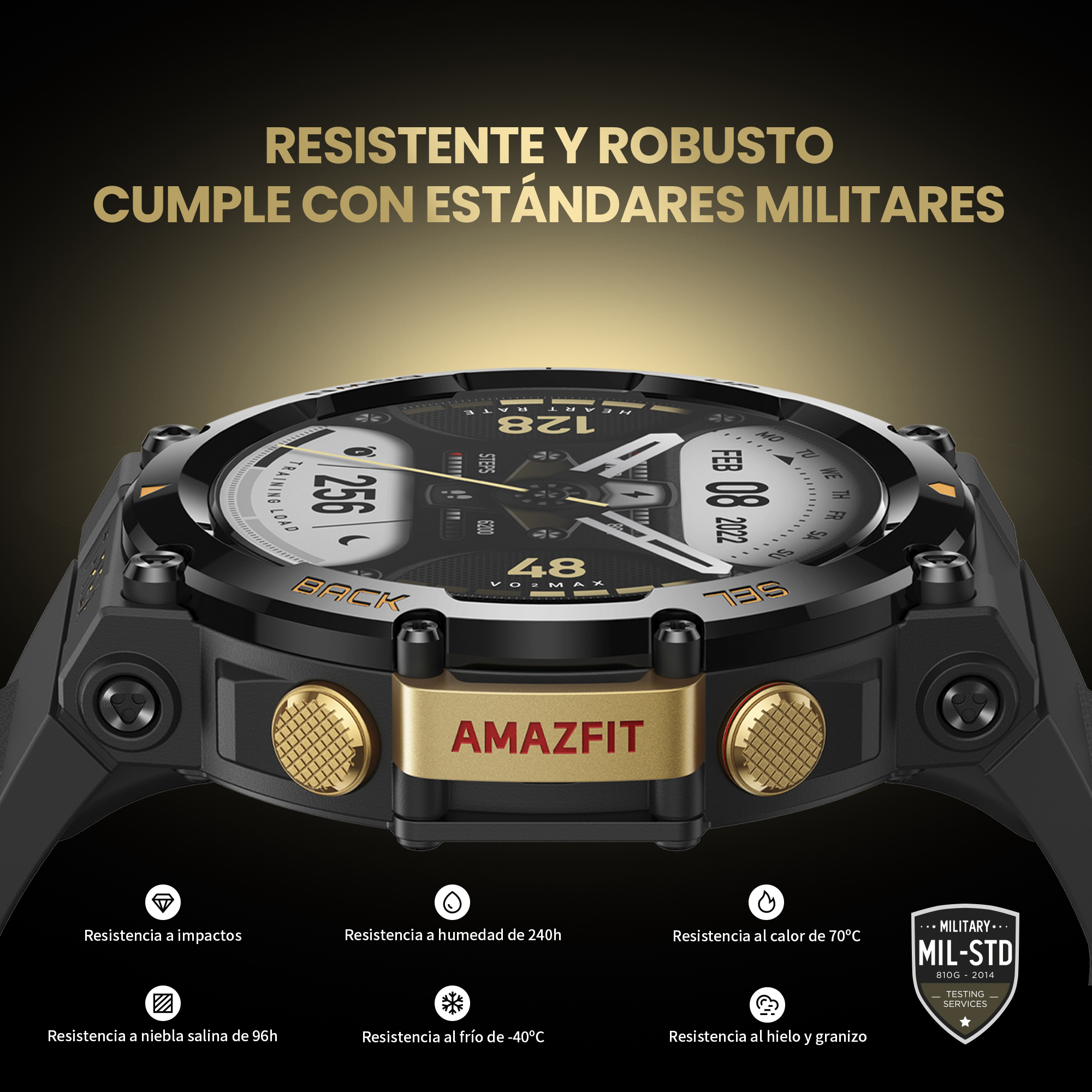 Foto 6 | Smartwatch Amazfit T Rex 2 con GPS Autonomía 24 Días Negro