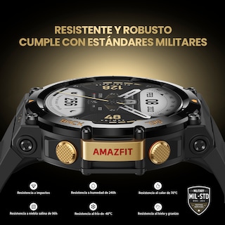 Foto 6 | Smartwatch Amazfit T Rex 2 con GPS Autonomía 24 Días Negro