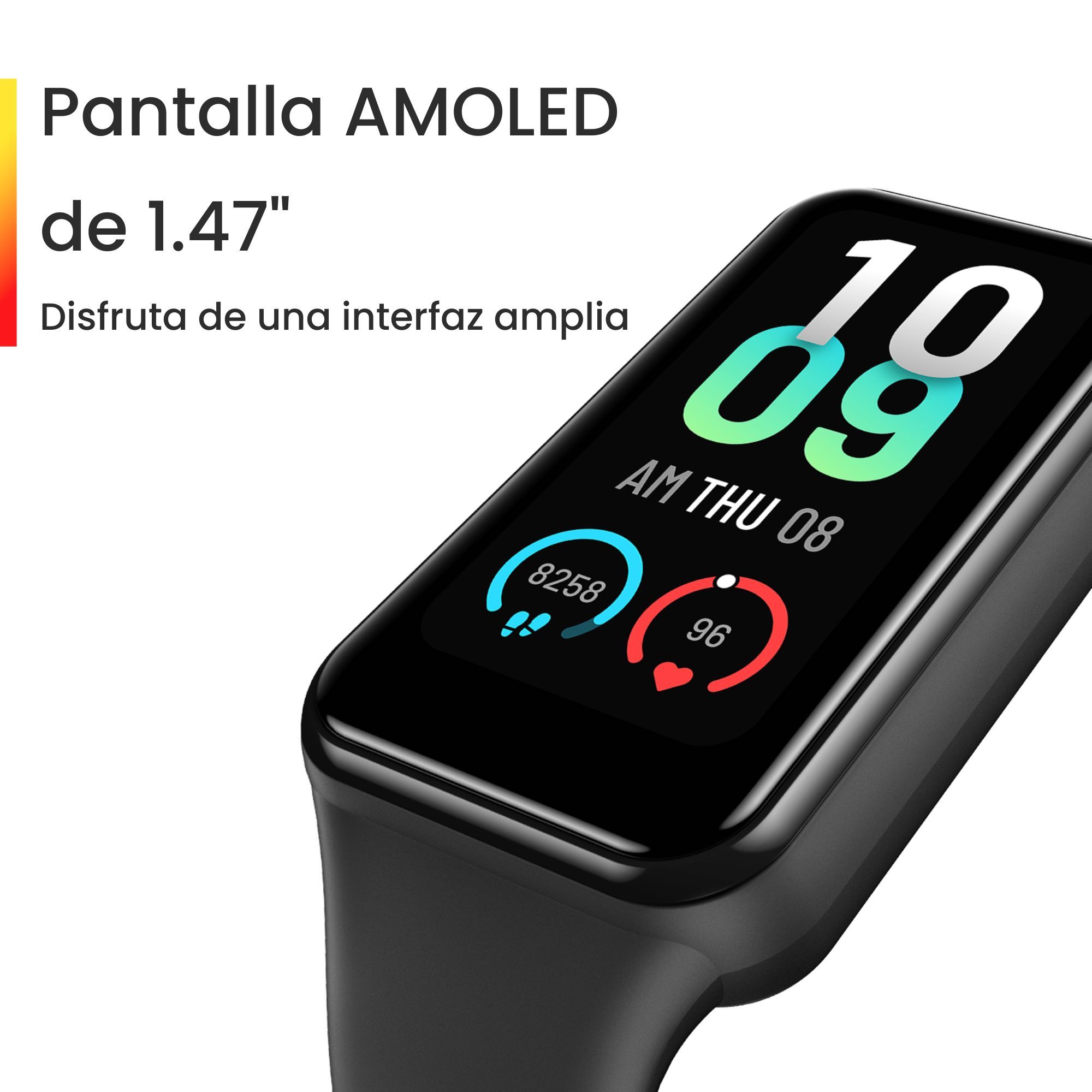 Foto 3 pulgar | Tracker Amazfit Band 7 con Alexa Batería de hasta 18 Días Negro