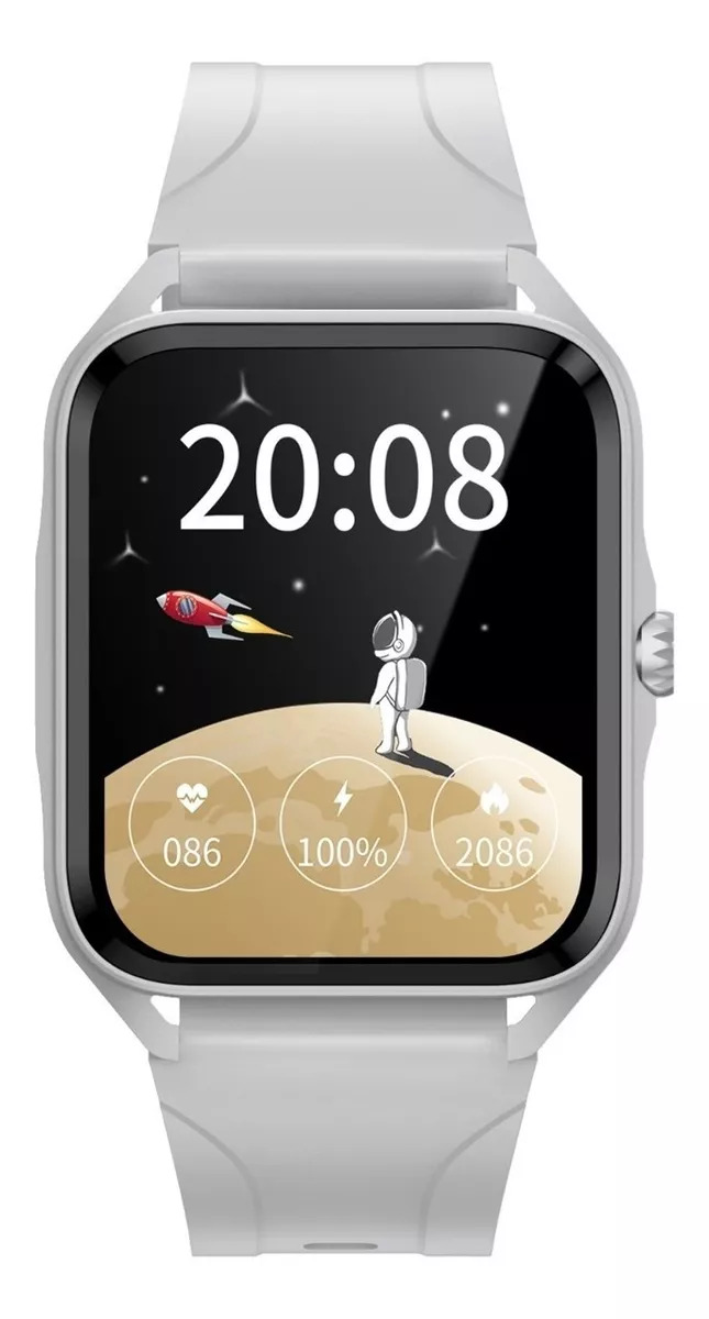 Foto 3 pulgar | Smartwatch Fralugio LC204 Full Touch HD AI color Gris