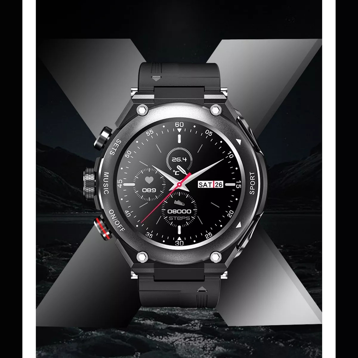 Foto 5 | Smartwatch Fralugio T92 color Negro TWS + Audífonos