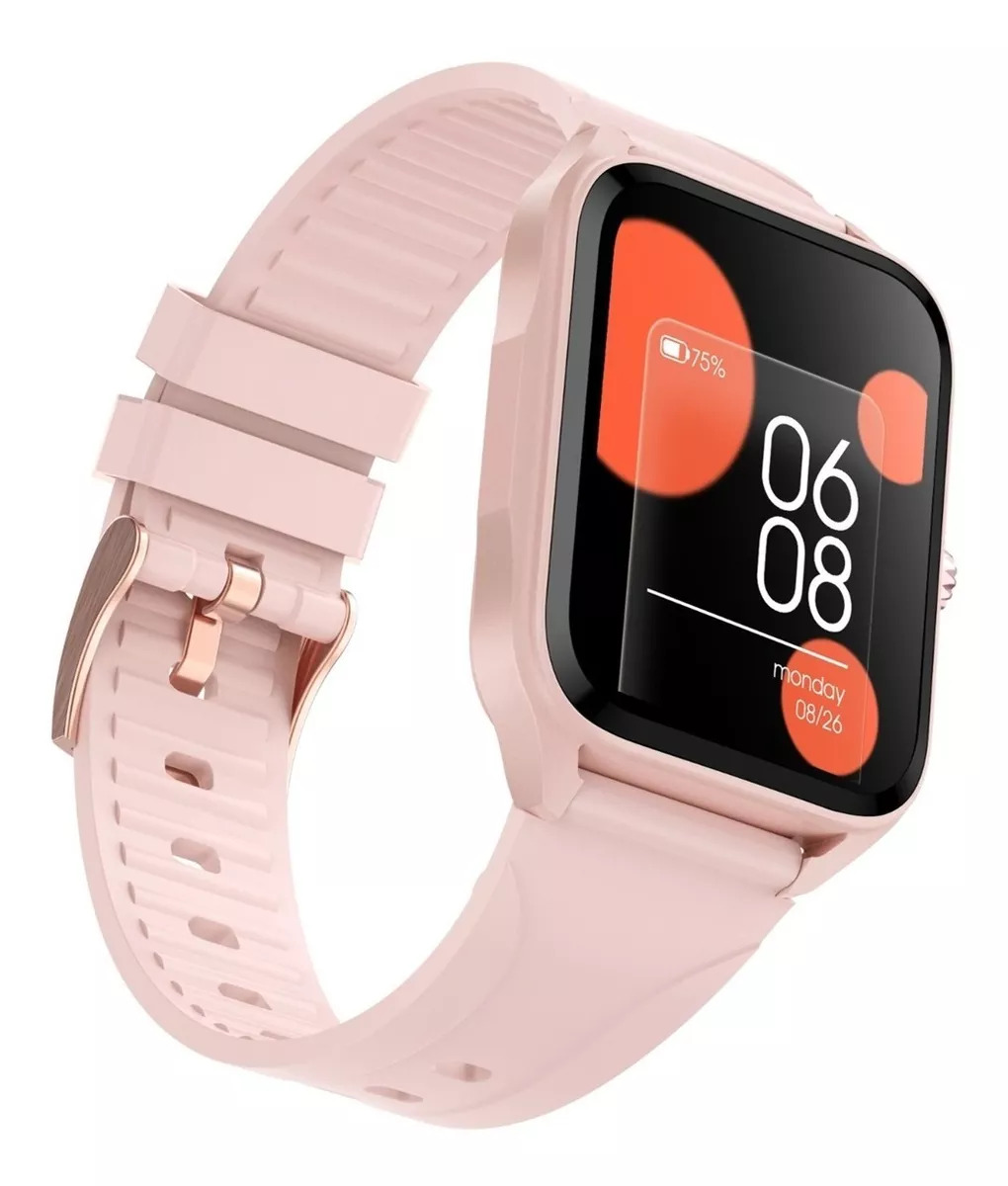 Foto 3 pulgar | Smartwatch Fralugio LC204 Full Touch HD Ai Rosa