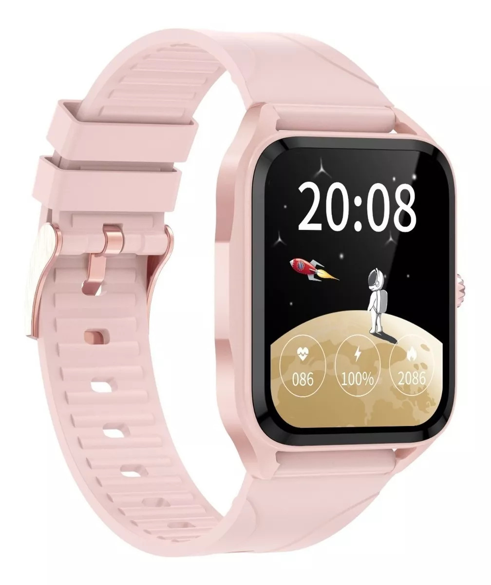 Foto 6 pulgar | Smartwatch Fralugio LC204 Full Touch HD Ai Rosa