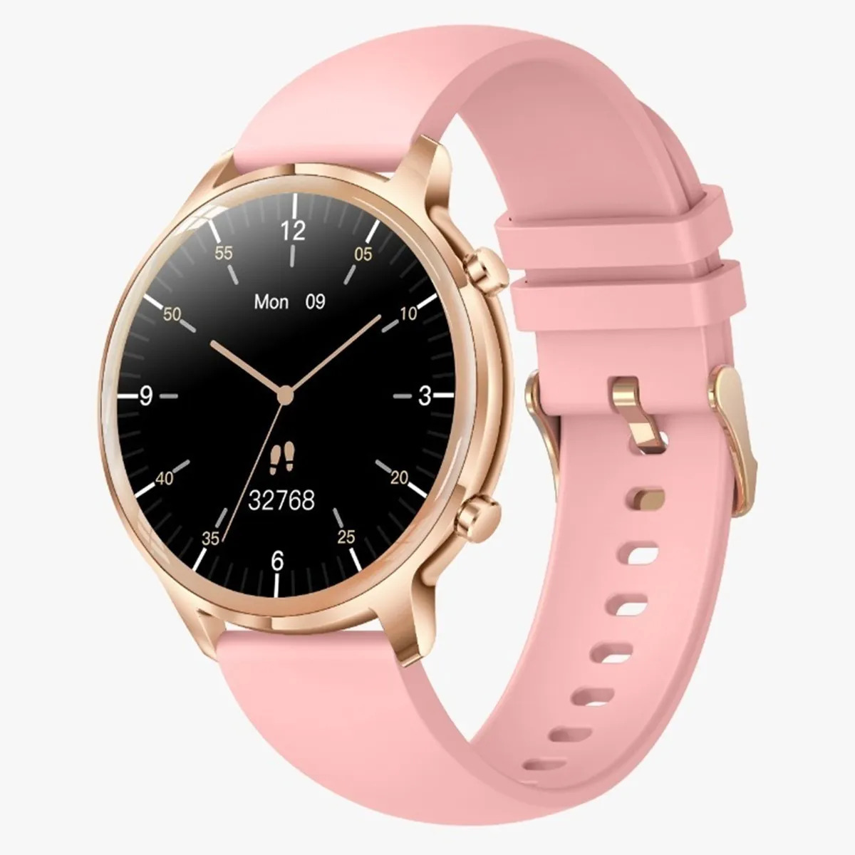 Foto 4 pulgar | Smart Watch Fralugio  T18 De Lujo Para Dama Rosa