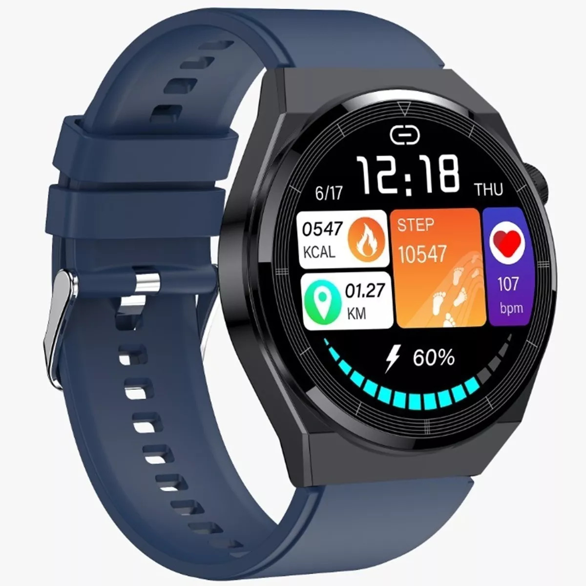 Foto 2 | Smart Watch Fralugio  T88 Full Touch Ips Hd Azul