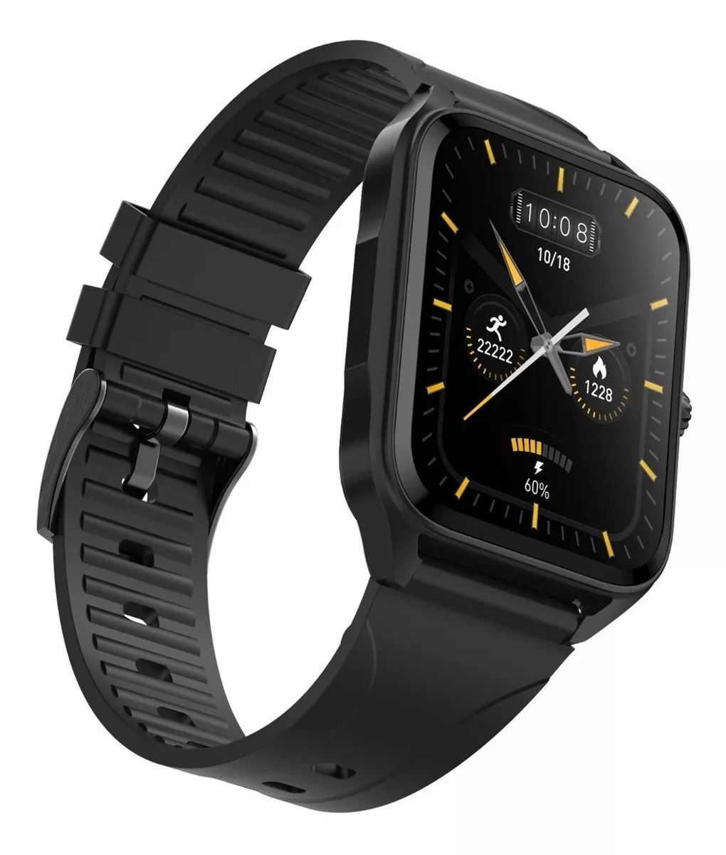 Foto 2 pulgar | Smartwatch Fralugio Lc204 Full Touch Hd Ai Negro