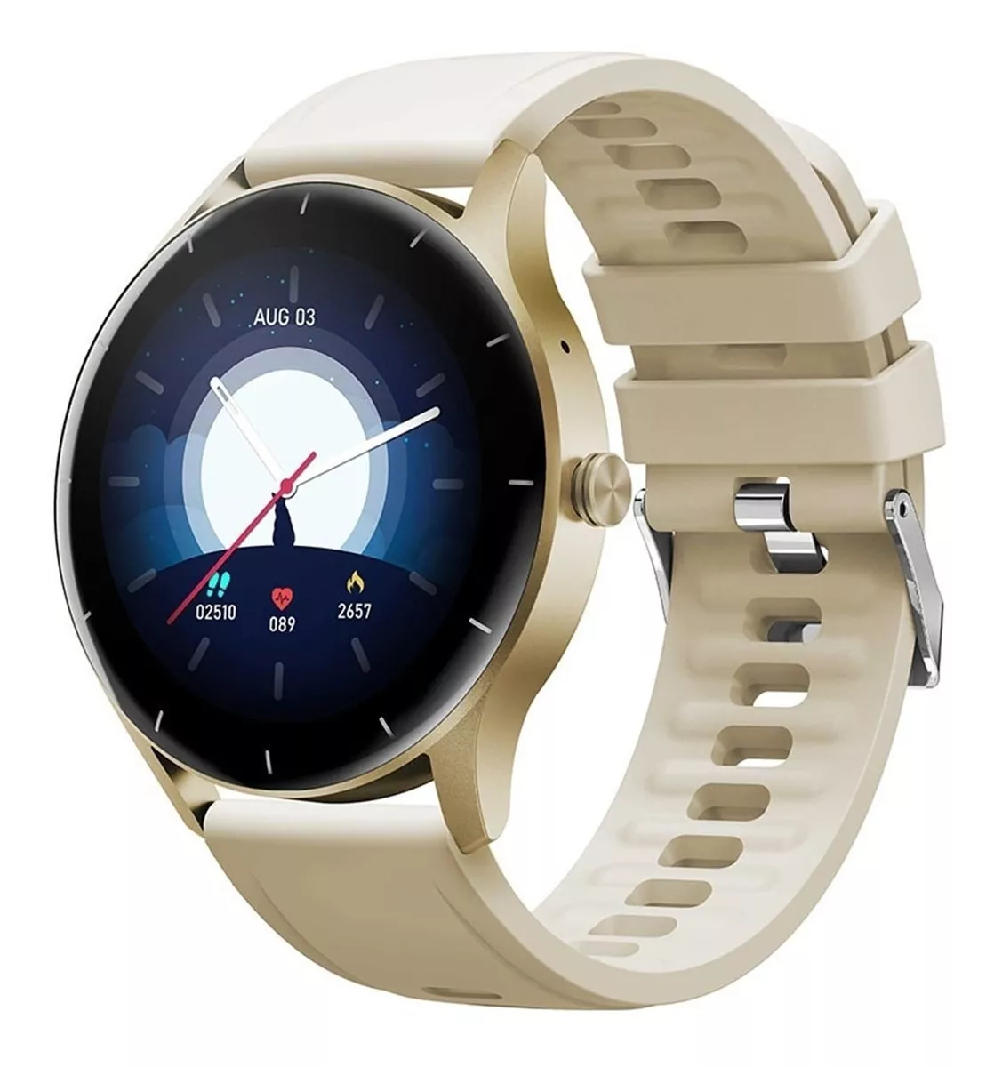 Foto 2 pulgar | Smart Watch  Fralugio Zl50 Full Round Touch Dorado