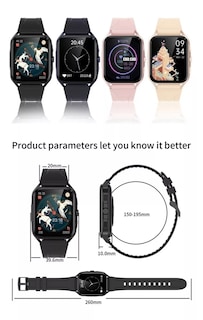 Foto 4 | Smart Watch Fralugio Lc206 Full Touch 1.91 Azul