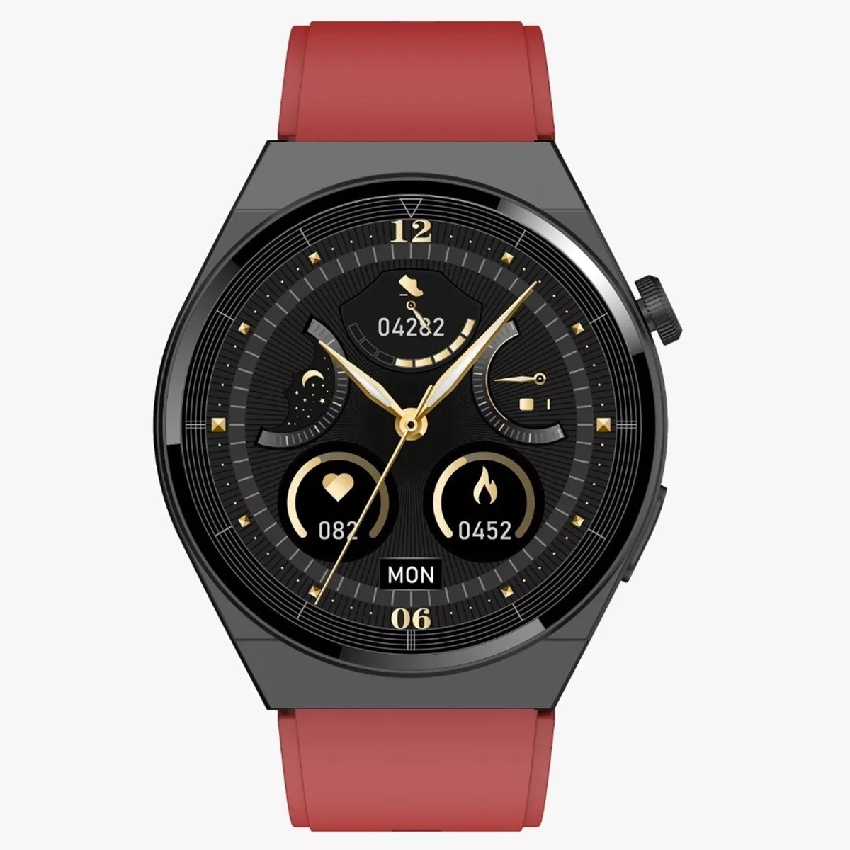 Foto 6 pulgar | Smartwatch Fralugio T88 Full Touch Ips Hd color Rojo