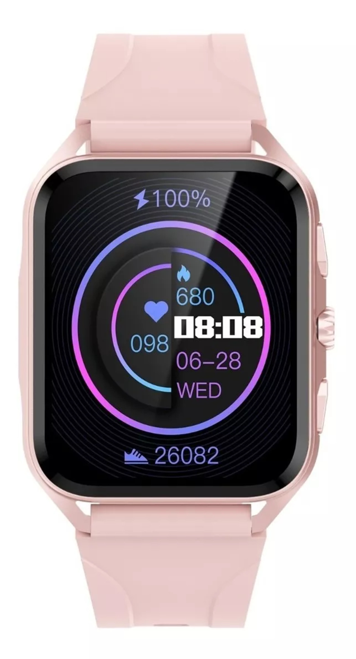 Foto 3 pulgar | Smart Watch Fralugio LC206 color Rosa Full Touch 1.91