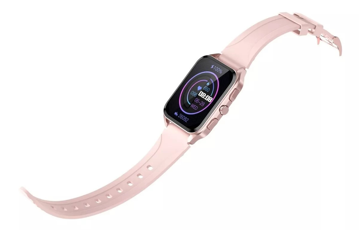 Foto 4 pulgar | Smart Watch Fralugio LC206 color Rosa Full Touch 1.91