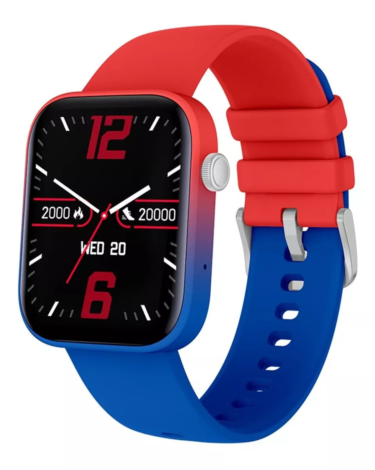 Foto 2 pulgar | Smart Watch Fralugio Sport P43 Full Touch HD Ejercicio P43 color Azul y Rojo