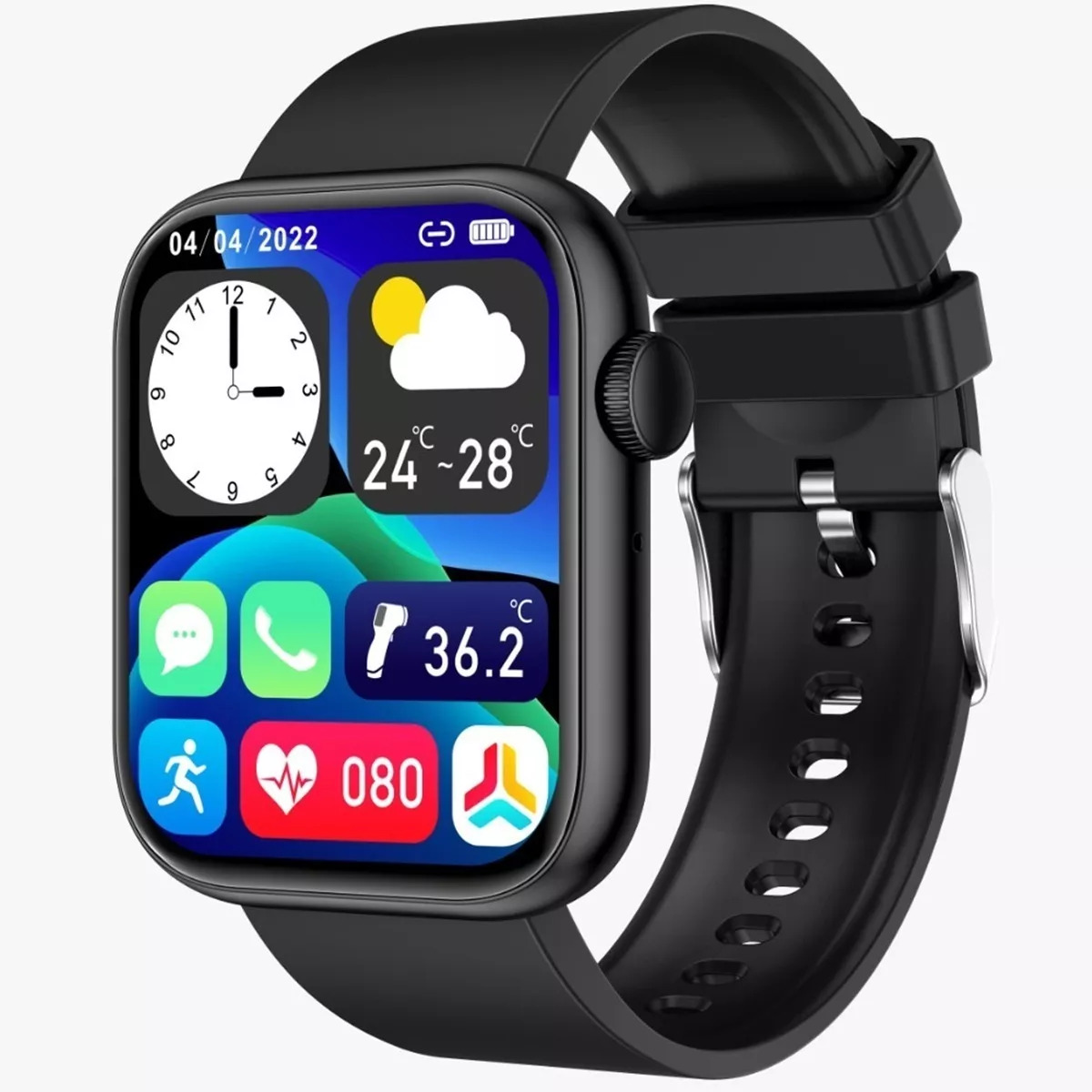 Foto 5 | Smart Watch Fralugio QX7 color Negro Full Touch HD IPS