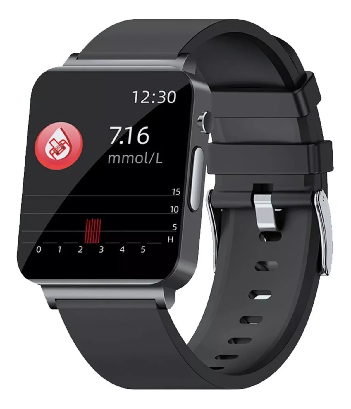 Foto 3 | Smart Watch Fralugio Ks03 Mide Glucosa Ecg Hr Bp Spo2 color Negro