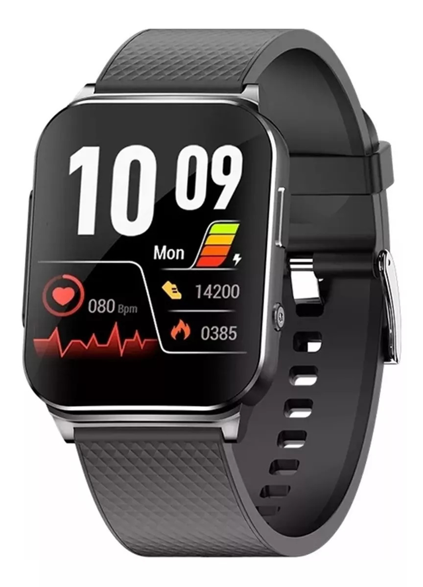 Smart Watch Fralugio Ep03 Mide Glucosa Notificaciones color Negro