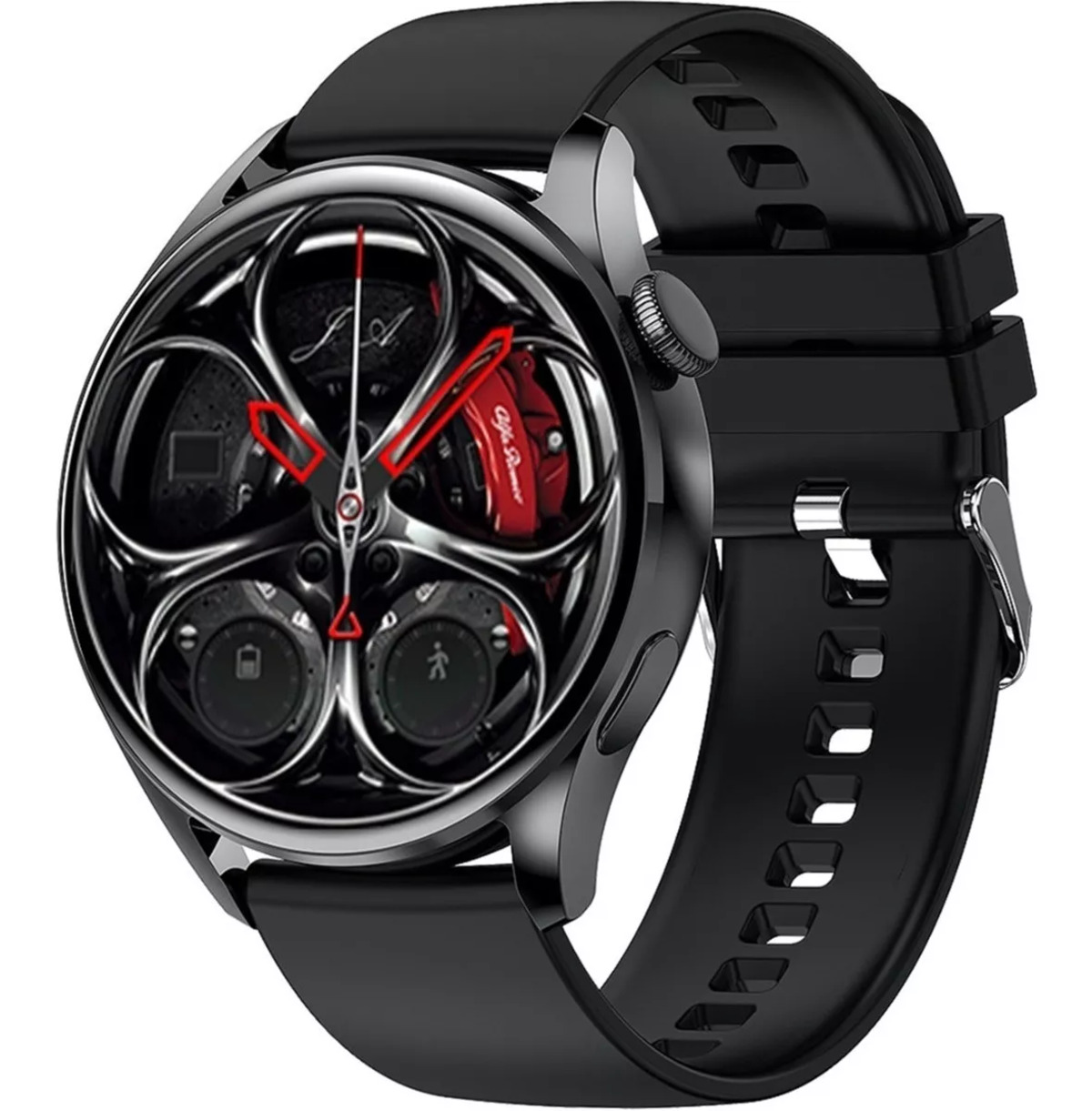 Foto 2 pulgar | Smartwatch Fralugio Gt5 Full Touch Nfc Hd color Negro