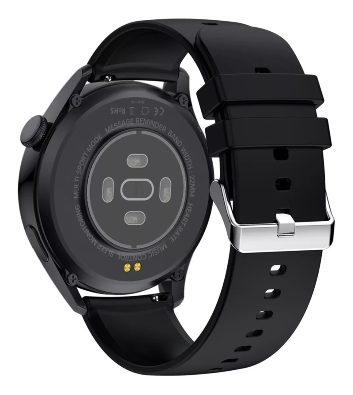 Foto 3 pulgar | Smartwatch Fralugio Gt5 Full Touch Nfc Hd color Negro