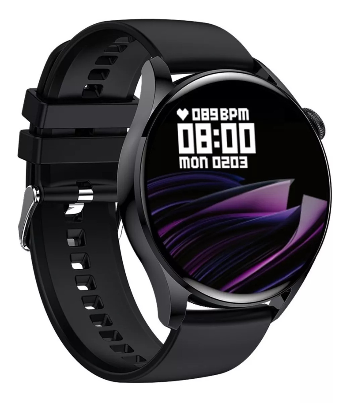 Foto 4 pulgar | Smartwatch Fralugio Gt5 Full Touch Nfc Hd color Negro