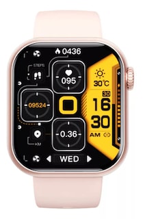 Foto 2 | Smartwatch Fralugio F57 Full Touch Mide Glucosa Hr Bp color Rosa
