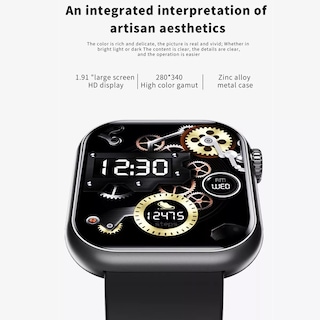 Foto 3 | Smartwatch Fralugio F57 Full Touch Mide Glucosa Hr Bp color Negro