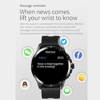 Foto 4 | Smartwatch Fralugio GT4 Pro color Negro Full Touch