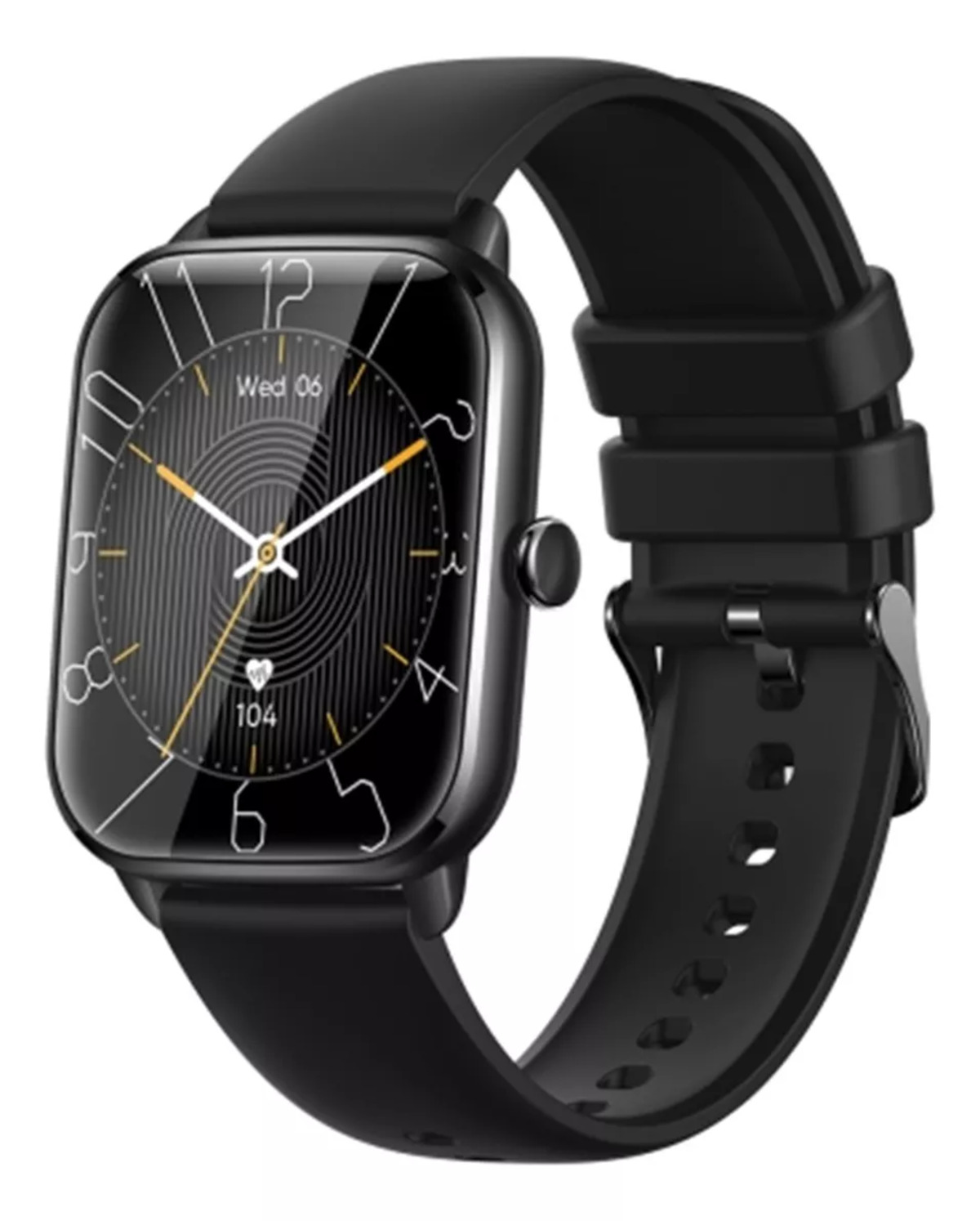 Foto 3 pulgar | Smartwatch Fralugio KT65 color Negro Hr Bp Spo2 Full Touch