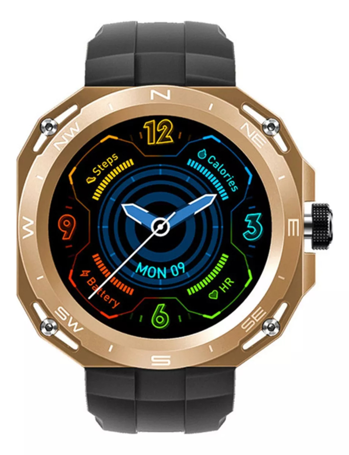 Foto 2 pulgar | Smartwatch Fralugio Gs3 Cyber Nfc color Dorado