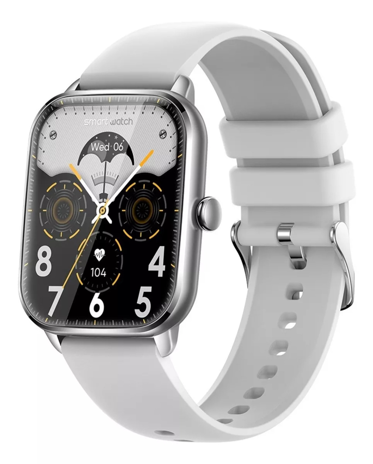 Smartwatch Fralugio  Kt65 Hr Bp Spo2 Full Touch 1.92´ color Blanco