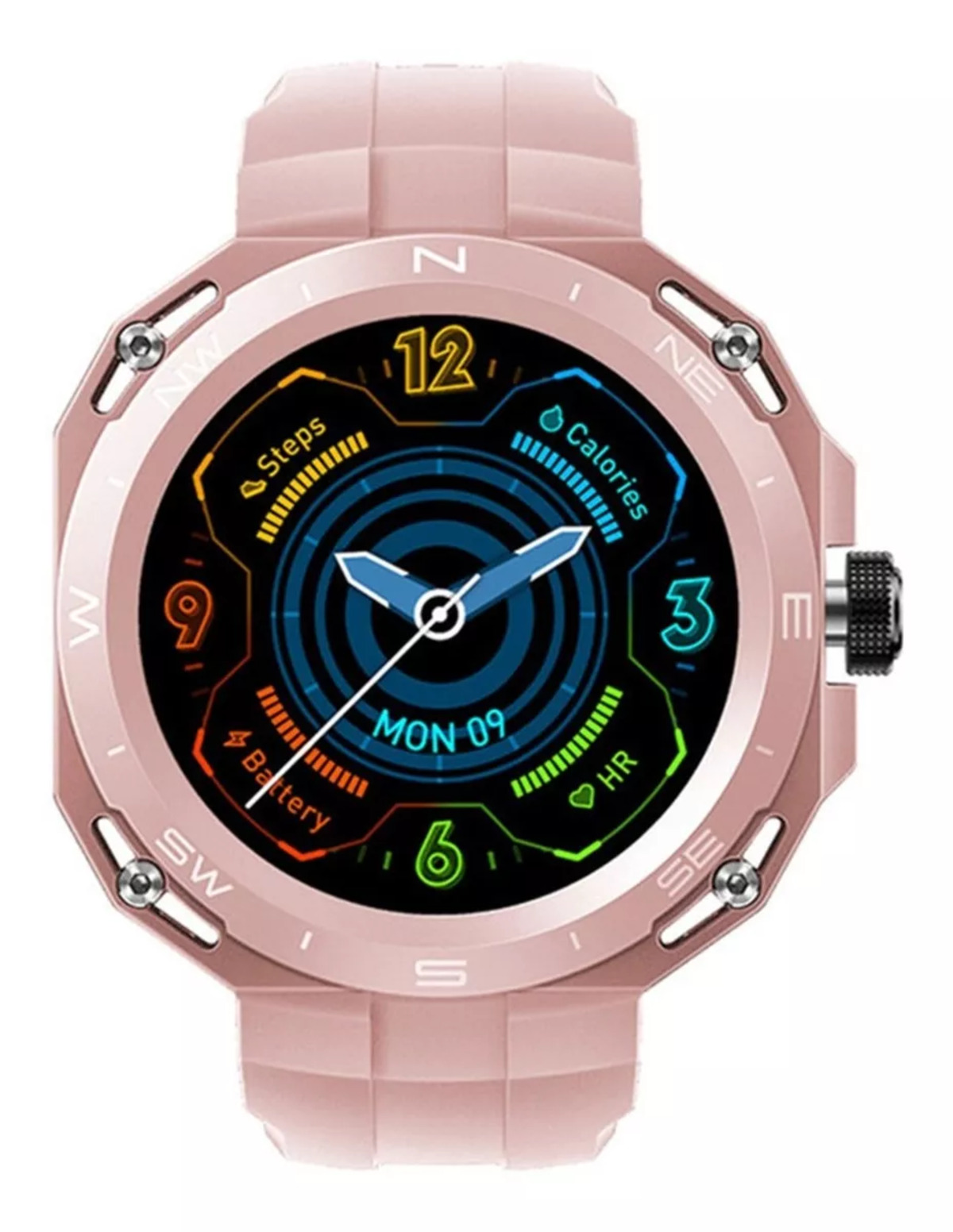 Foto 2 pulgar | Smartwatch Fralugio Gs3 Cyber Nfc color Rosa