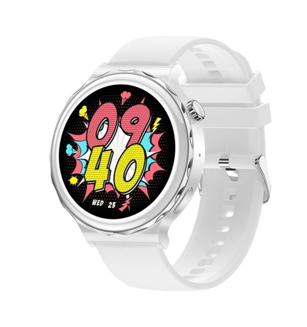 Foto 2 | Smartwatch Fralugio HK43 color Blanco de Lujo para Dama