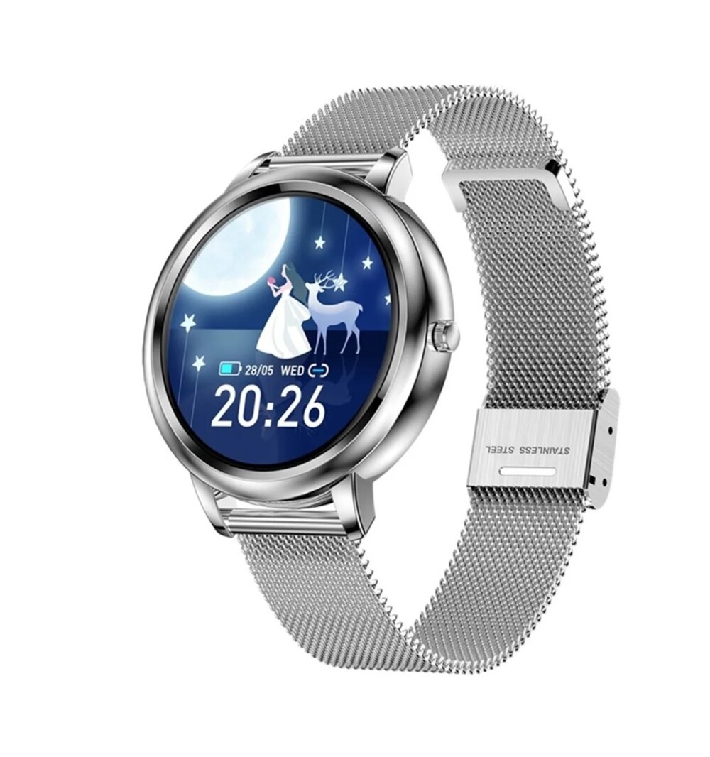 Smartwatch Fralugio MK20 color Plata para Dama